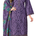 DRAVINAM Trends Unstitched Pakistani Embroidered Pure Cambric Cotton Salwar Suit Dress Materials with Mal Mal Cotton Printed Dupatta