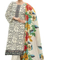 DRAVINAM Trends Kurti 2.50 mtrs, PURE COTTON DYED (2.7 m),PURE LAWN MULMUL DIGITAL PRINT COTTON DUP (2.25|White