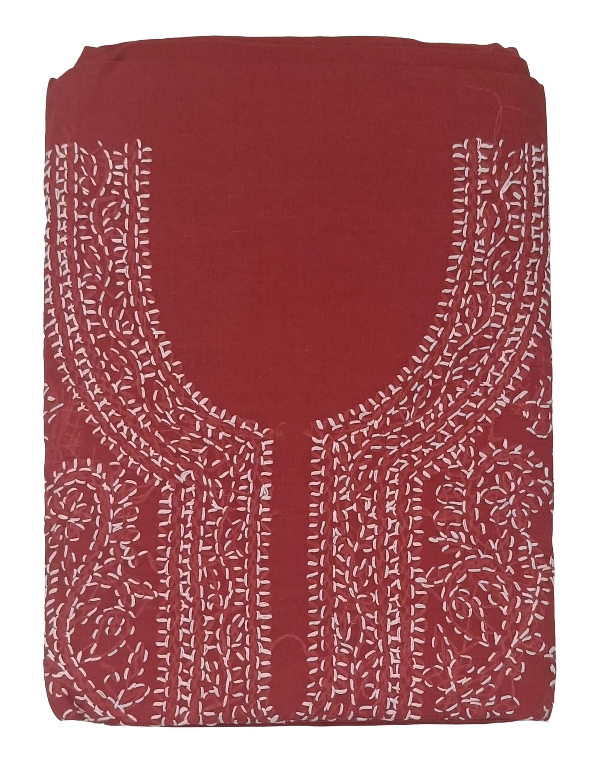 DRAVINAM Trends Women’s Cotton Unstitched Chikankari Suit Set with Dupatta & Bottom | Hand-Embroidered Lucknowi Dress Material | Premium Ethnic Wear for Women | Free Size (3-Piece)