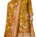 DRAVINAM Trends Women's winter wear unstitched hand work Woollen Pashmina Suit Dress Material with Pashmina Printed Shawl Dupatta