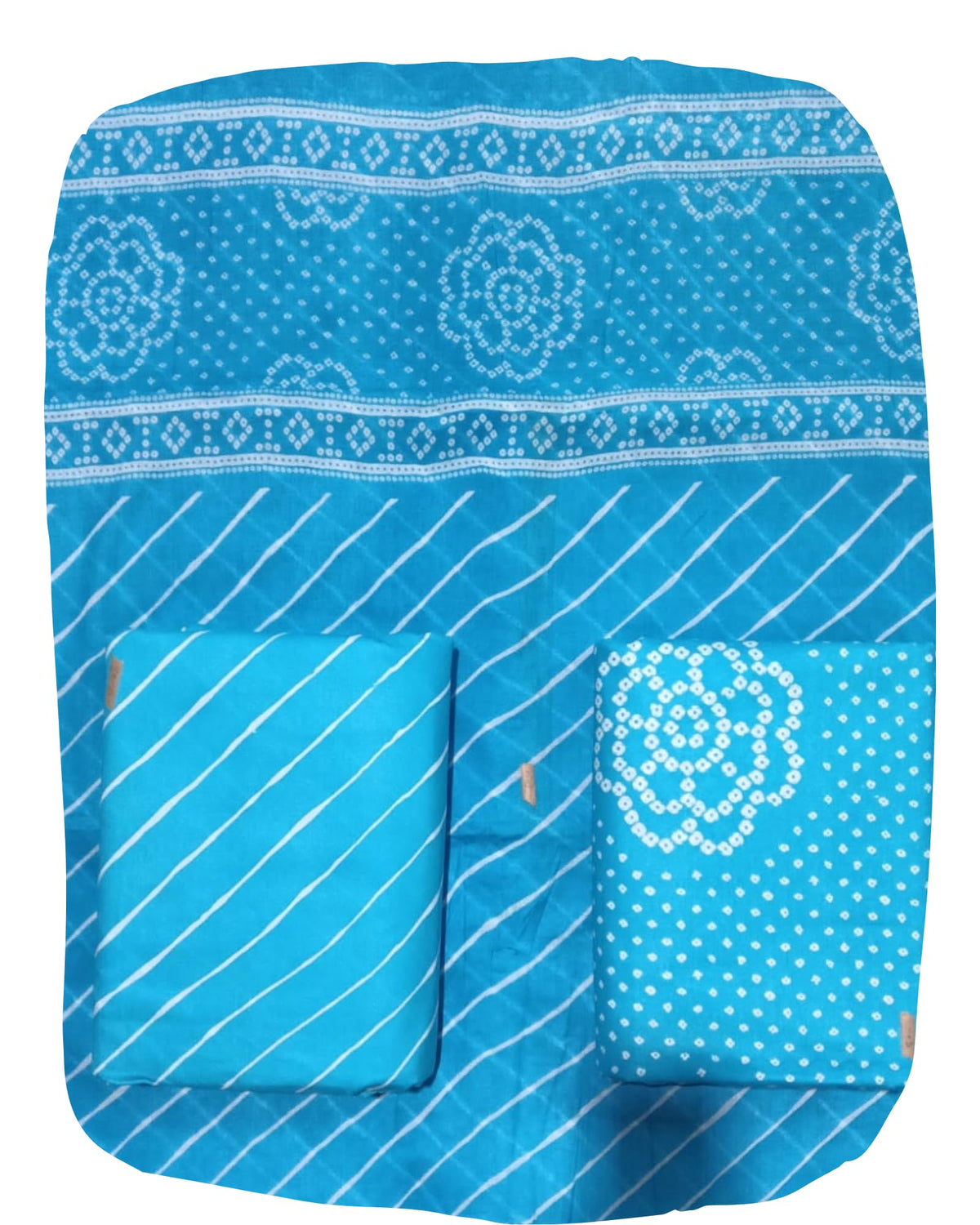 DRAVINAM Trends Jaipuri Print Cambric Cotton Unstitched Salwar Suit Dress Material for Women with Mulmul Cotton Dupatta