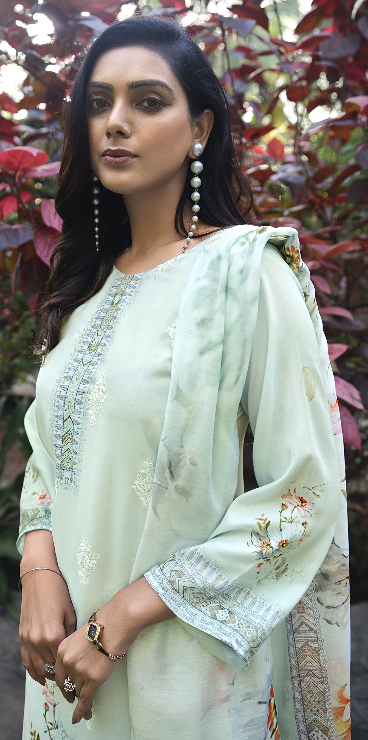 DRAVINAM Trends Cotton Printed Kurta Set