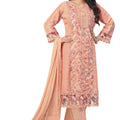DRAVINAM Trends Women's Unstitched Cotton Embroidered Suit Material