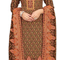 DRAVINAM Trends Women's Unstitched Winter Wear Kaani Digital Printed Heavy Woolen Pashmina Salwar Suit Dress Material with Printed Shawl Dupatta