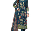 DRAVINAM Trends Women's Viscose Jam Cotton Handwork Unstitched Salwar Suit Dress Material - Pure Jam Discharge Print with Hand work Kameez | Viscose Rayon Bottom |Pure German Bemberg Print Dupatta