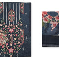 Unstitched Cotton Suit Print Embroidered Pakistani Dress Materials with Cotton Dupatta