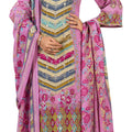 DRAVINAM Trends Women’s Ethnic Suit (Stitched, 3-Piece Set)– Heavy Viscose Rayon Designer Kurta with Heavy Handwork (2.5 m), Cotton Mal Mal Printed Dupatta (2.3 m), Bottom (3 m) (THULIAN, XXL)