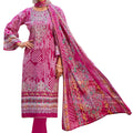 DRAVINAM Trends Women's Unstitched Salwar Suit Dress Material - Cotton Digital Printed Organza Embroidered Kameez II Unstitch Bottoms II Cotton Dupatta