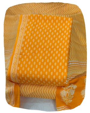 DRAVINAM Trends Jaipuri Print Cambric Cotton Unstitched Salwar Suit Dress Material for Women with Mulmul Cotton Dupatta