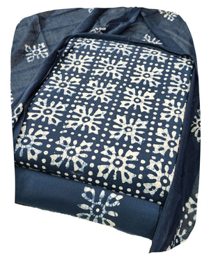 DRAVINAM Trends Unstitched Jaipuri Handmade Wax Batik Print Soft Cotton Dress Material with Dupatta