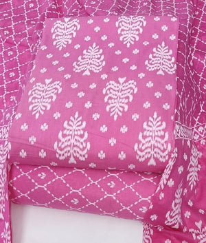 DRAVINAM Trends Jaipuri Print Cambric Cotton Unstitched Salwar Suit Dress Material for Women with Mulmul Cotton Dupatta