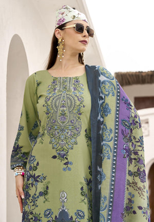 DRAVINAM Trends Unstitched Pakistani Embroidered Pure Rayon Salwar Suit Dress Materials with Cotton Dupatta