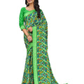 DRAVINAM Trends Women's Woven Pure Georgette Saree (Vaa_10_Dark Peach)