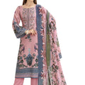 DRAVINAM Trends Women's Unstitched Printed Embroidered Pure Rayon Salwar Suit Dress Materials Fabric with Cotton Printed Dupatta