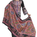 DRAVINAM Trends Women's Pakistani Print Embroidered Unstitcehd Pure Cotton Salwar Suit Dress Materials with Cotton Printed Dupatta