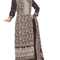 DRAVINAM Trends Women's Unstitched Winter Wear Kashmiri Kani Printed Heavy Woolen Pashmina Salwar Suit Dress Material with Digital Shawl Dupatta