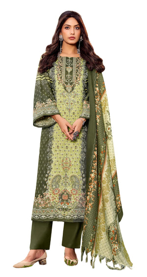DRAVINAM Trends Women's Winter wear unstitched Printed Woollen Pashmina Salwar Suit Dress Material with Pashmina Printed Shawl Dupatta