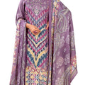 DRAVINAM Trends Kurti 2.50 mtrs, PURE COTTON DYED (2.7 m),PURE LAWN MULMUL DIGITAL PRINT COTTON DUP (2.25|Mauve
