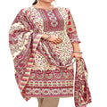 DRAVINAM Trends Women's Unstitched Kashmiri Print Woollen Pashmina Salwar Suit Dress Material with Pashmina Printed Shawl Dupatta (Free Size) (Grey)
