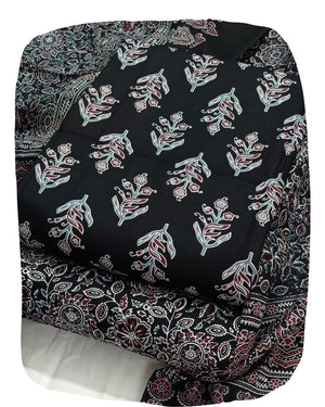 DRAVINAM Trends Jaipuri Print Cambric Cotton Unstitched Salwar Suit Dress Material for Women with Mulmul Cotton Dupatta