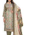 DRAVINAM Trends Women's Unstitched Premium Jam Cotton Embroidered Suit Material with Cotton Cutwork Dupatta
