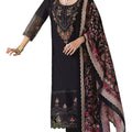DRAVINAM Trends Women's Unstitched Lawn Cotton Karachi Embroidered Suit Material - Lawn Cotton Heavy Karachi Embroidered Shirt with Heavy Daman Work II Cotton Bottoms II Cotton Digital Printed Dupatta