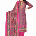 DRAVINAM Trends Women's Unstitched Winter Wear Kani Printed Heavy Woolen Pashmina Salwar Suit Dress Material with Printed Shawl Dupatta