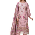 DRAVINAM Trends Women's Unstitched Salwar Suit Dress Material - Cotton Digital Printed Organza Embroidered Kameez II Unstitch Bottoms II Cotton Dupatta