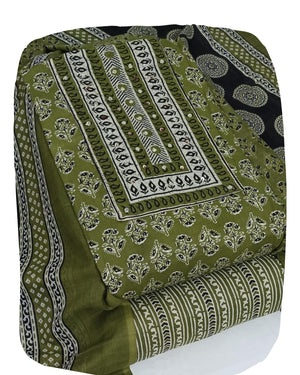 DRAVINAM Trends Women's Cambric Cotton Dress Material | Unstitch Printed Suit Set with Cotton Dupatta