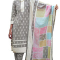 Unstitch Women Kurta with Pant & Dupatta