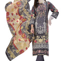 DRAVINAM Trends Kurti 2.50 mtrs,Viscose Reyon Dyed (2.7 m),Viscose German Half Pure Designer Print Dupatta (2.25 m)|Sand Brown
