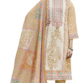 DRAVINAM Trends Kurti 2.50 mtrs, Pure Cotton Salwar (3 mtrs apx), Pure Cotton Mal Mal Print (2.30|Light Brown 1