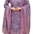 DRAVINAM Trends Kurti 2.50 mtrs,PURE COTTON SOLID DYED (2.7 m),PURE VISCOSE LAWN MULMUL DIGITAL PRINT BOX PALLU|Purple