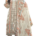 DRAVINAM Trends Kurti 2.50 mtrs, Pure Cotton Salwar (3 mtrs apx), Pure Cotton Mal Mal Print (2.30|Sand Grey