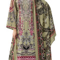 DRAVINAM Trends Women's Unstitched Salwar Suit Dress Material - Cotton Digital Printed Organza Embroidered Kameez II Unstitched Bottoms II Cotton Dupatta