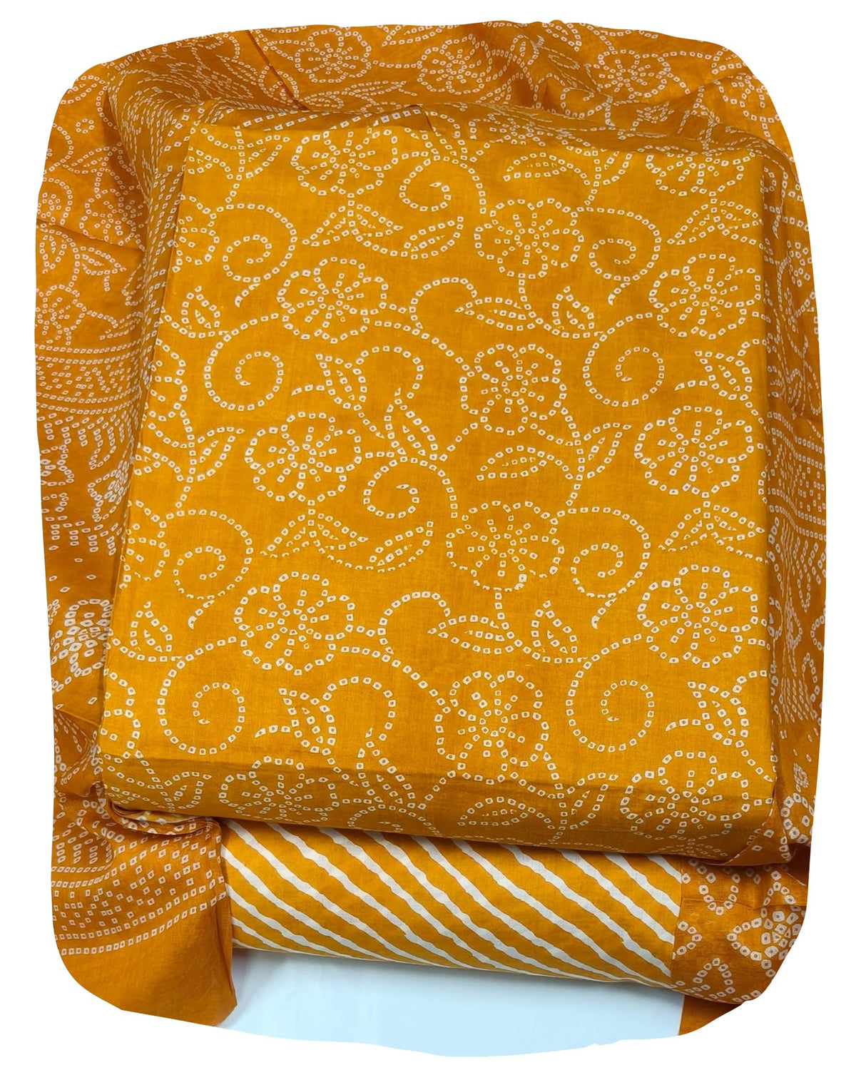 DRAVINAM Trends Jaipuri Print Cambric Cotton Unstitched Salwar Suit Dress Material for Women with Mulmul Cotton Dupatta