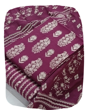DRAVINAM Trends Discharge Prints Pure Soft Cotton Unstitched Salwar Suit Dress Material with Cotton Dupatta