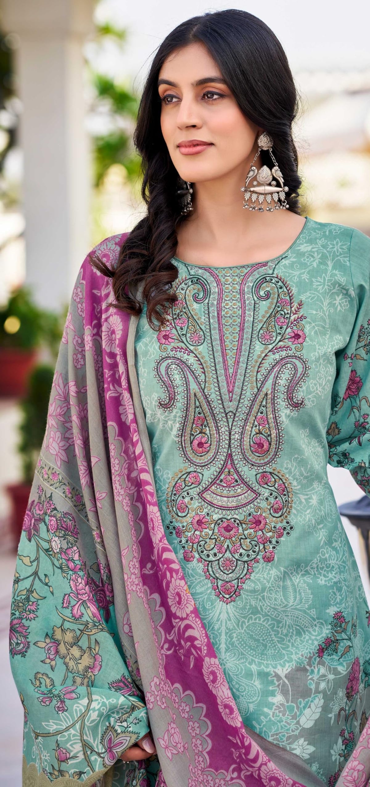 DRAVINAM Trends Kurti 2.50 mtrs, PURE COTTON DYED (2.7 m),PURE LAWN MULMUL DIGITAL PRINT VOIL DUP (2.25|Black