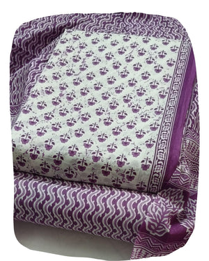 DRAVINAM Trends Jaipuri Print Cambric Cotton Unstitched Salwar Suit Dress Material for Women with Mulmul Cotton Dupatta