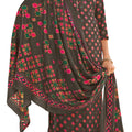 DRAVINAM Trends Women's Unstitched Kashmiri Print Woollen Pashmina Salwar Suit Dress Material with Pashmina Dobby Printed Shawl Dupatta (Free Size) (Brown)