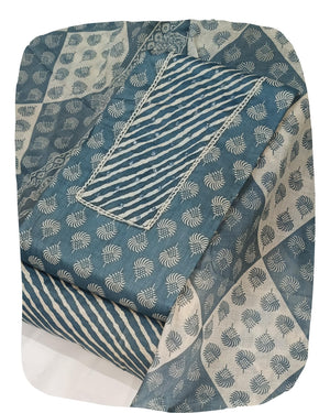 DRAVINAM Trends Women's Cambric Cotton Dress Material | Unstitch Printed Suit Set with Cotton Dupatta