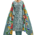 DRAVINAM Trends Kurti 2.50 mtrs, PURE COTTON DYED (2.7 m),PURE LAWN MULMUL DIGITAL PRINT COTTON DUP (2.25|Green