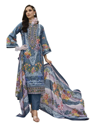 DRAVINAM Trends Kurti 2.50 mtrs,Soft Cotton Salwar(3 mtrs apx),Soft Cotton Mal mal dupatta(2.30 mtr) Unstitched Material Embroided|Yellow