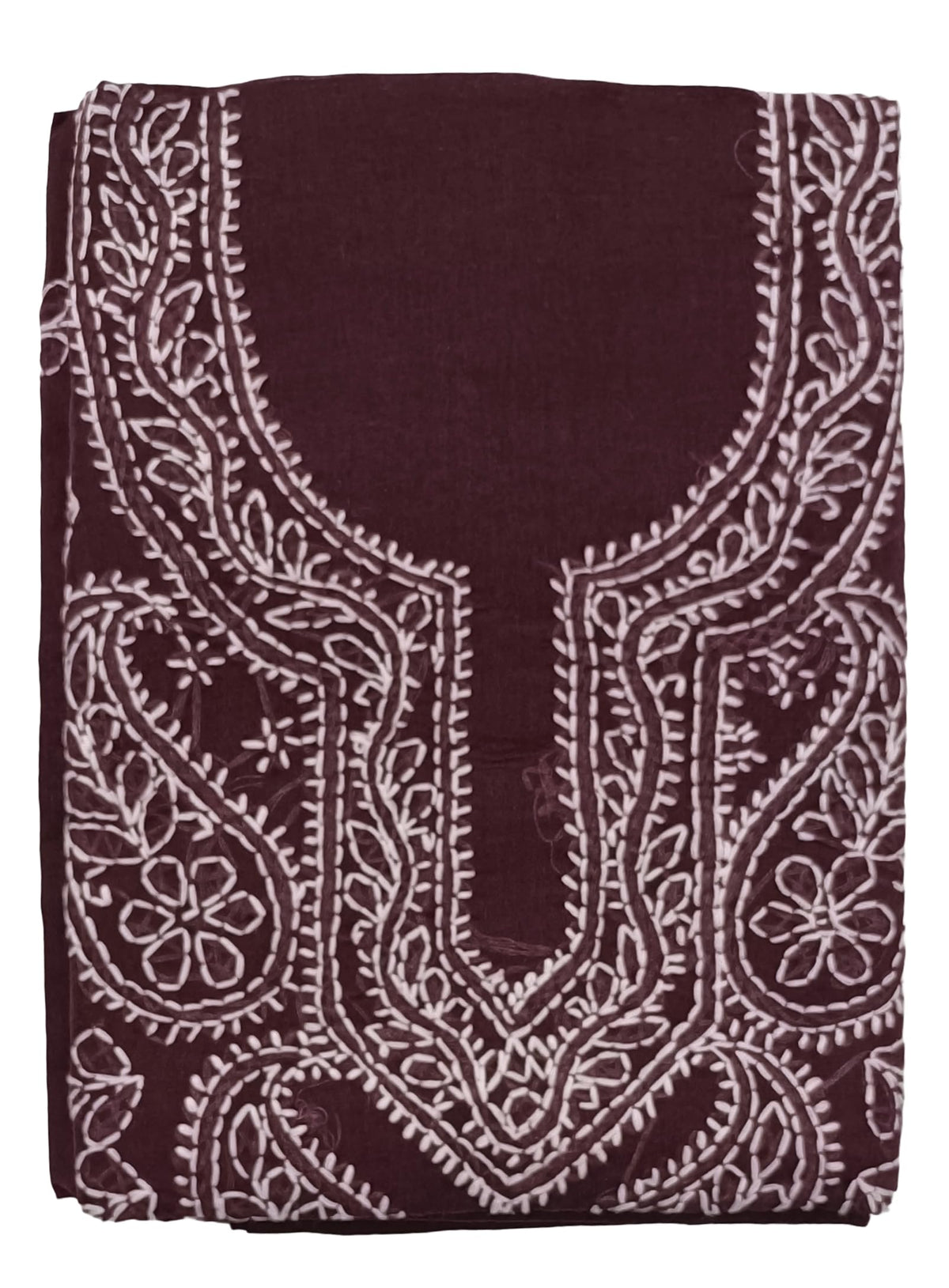 DRAVINAM Trends Women’s Cotton Unstitched Chikankari Suit Set with Dupatta & Bottom | Hand-Embroidered Lucknowi Dress Material | Premium Ethnic Wear for Women | Free Size (3-Piece)