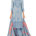 Unstitched Print Cotton Salwar Suit Dress Materials with Dupatta