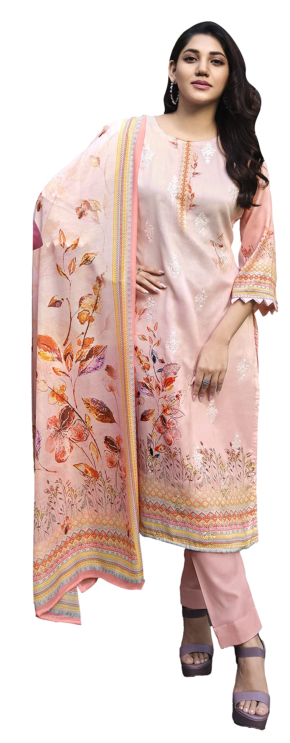 DRAVINAM Trends Cotton Printed Kurta Set