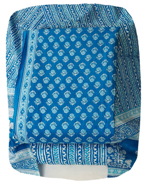DRAVINAM Trends Jaipuri Print Cambric Cotton Unstitched Salwar Suit Dress Material for Women with Mulmul Cotton Dupatta