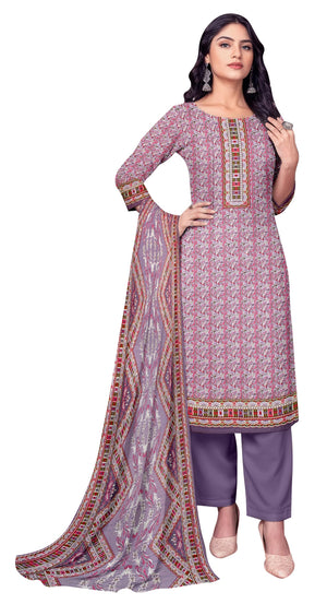 DRAVINAM Trends Women's Unstitched Winter Wear Kashmiri Kani Printed Heavy Woolen Pashmina Salwar Suit Dress Material with Printed Shawl Dupatta