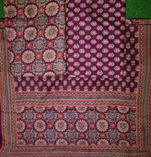 DRAVINAM Trends Jaipuri Print Cambric Cotton Unstitched Salwar Suit Dress Material for Women with Mulmul Cotton Dupatta