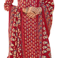DRAVINAM Trends Women's Unstitched Kashmiri Print Woollen Pashmina Salwar Suit Dress Material with Pashmina Printed Shawl Dupatta (Free Size) (Red)